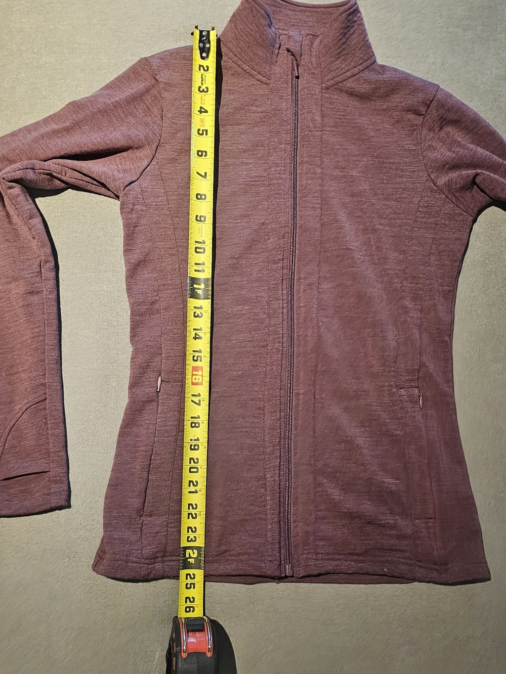 WoolX Finley Merino Wool Zip Up Jacket Womens Small Purple Athletic Lightweight - Picture 12 of 13